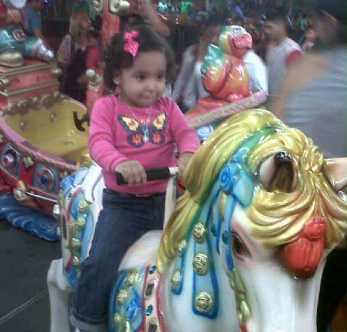 Un recuerdo de Barbara Gabriela en el carrusel durante su infancia
